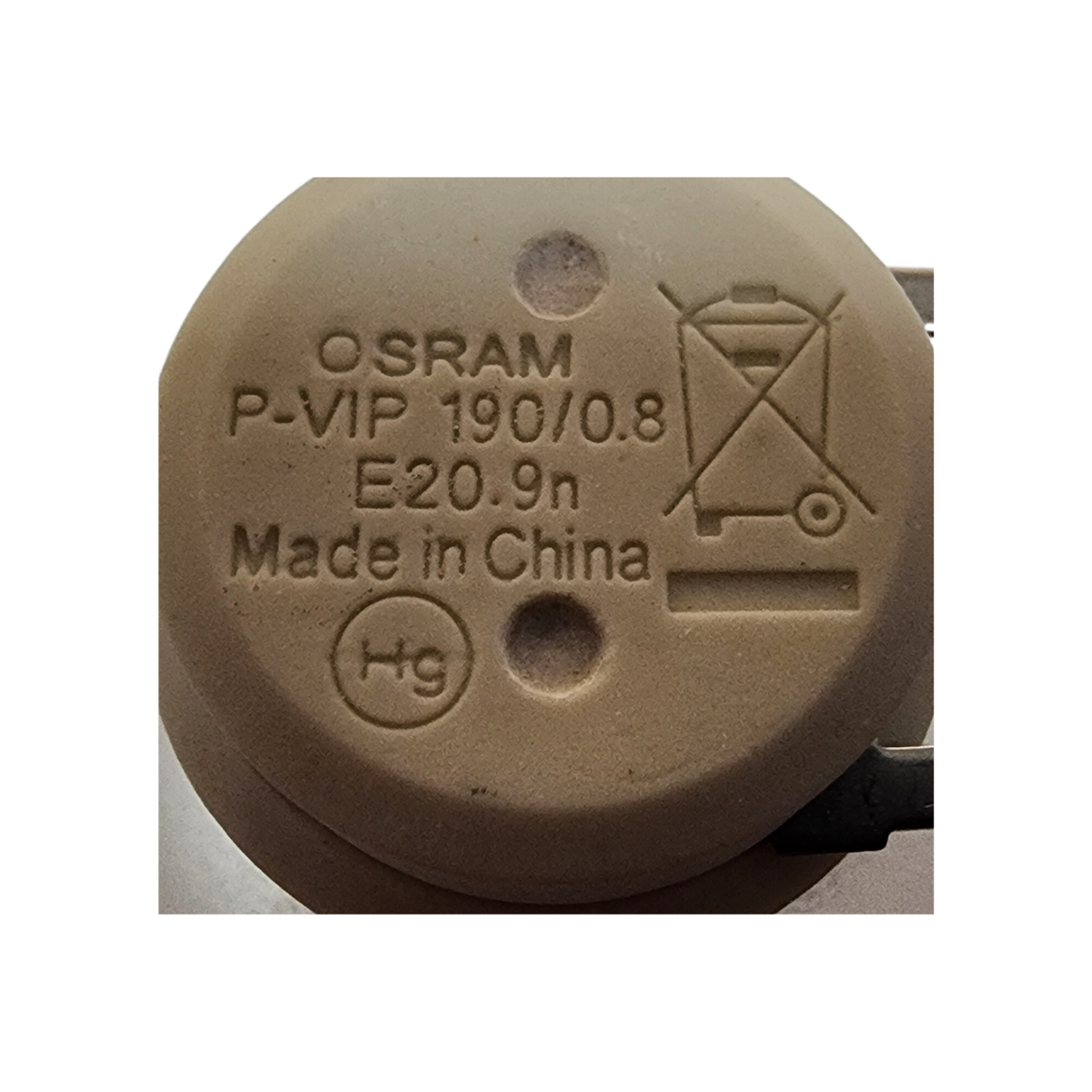 OSRAM P-VIP 190/0.8 E20.9n, Genuine Original OEM Projector Lamp